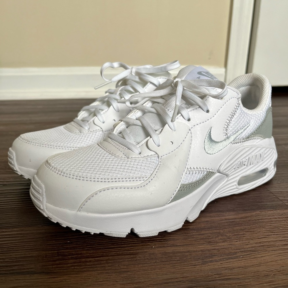 White and Gray Nike Air Max